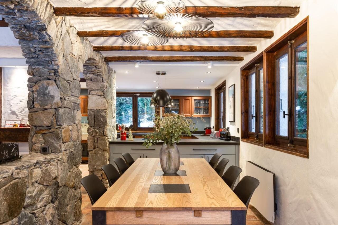 Chalet Les Praz - 280Sqm - Sauna Cinema Fitness - 5 Bedrooms In Heart Of Les Praz - By Cozee Rentals Chamonix Luaran gambar